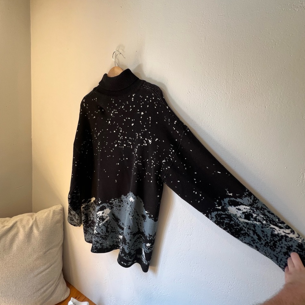 AMAZING Aelfric Eden Space Mountain Range Sweater Size XXL - Picture 3 of 4
